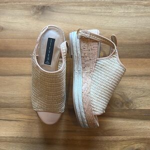 Steve Madden Carlton Woven Sandals Platform Espadrilles Cork Women’s size 7